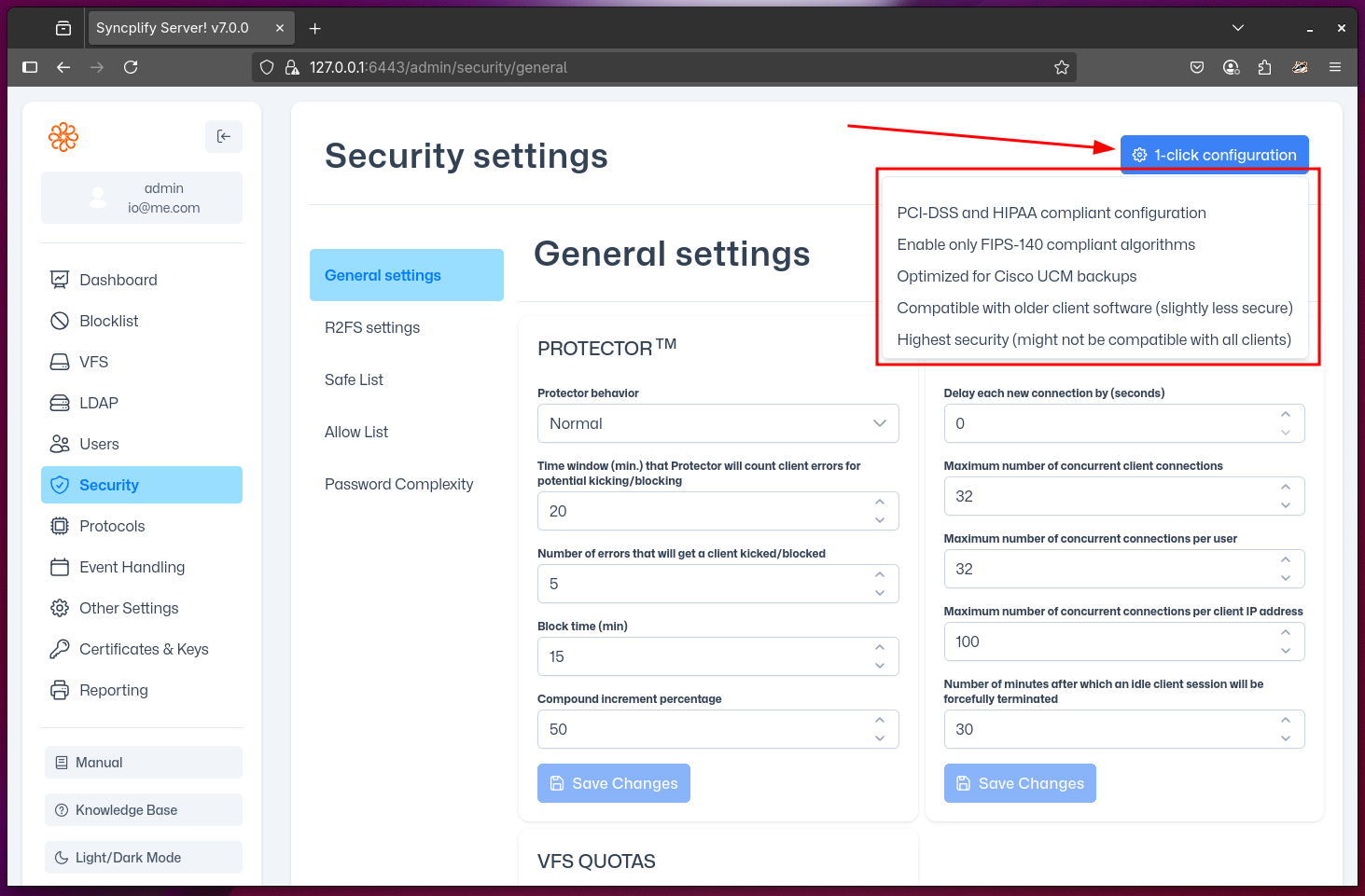 1-click config