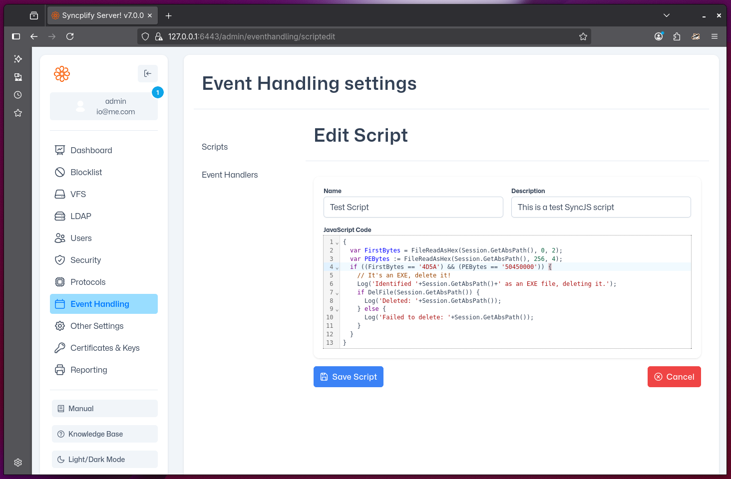 Scripting